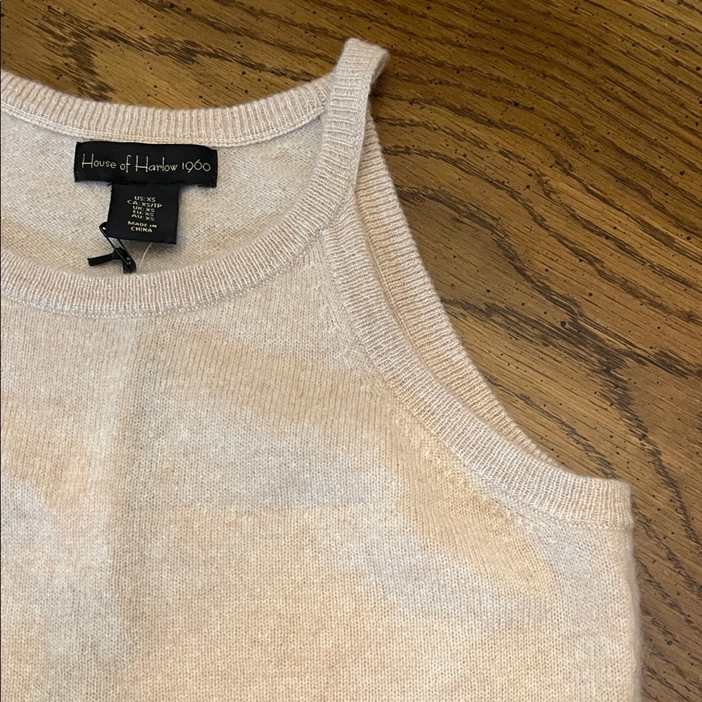 House of Harlow cashmere tank sweater, size XS and Medium, NWT - Picture 4 of 11